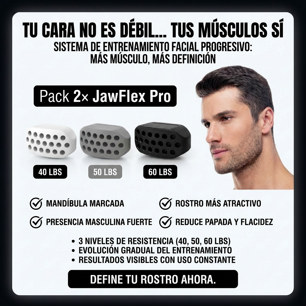 Ejercitadores de Mandíbula - Pack JawFlex Pro