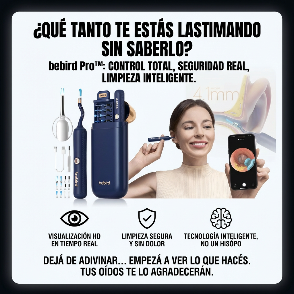Limpiador de Oídos con Cámara HD en Tiempo Real bebird Pro™
